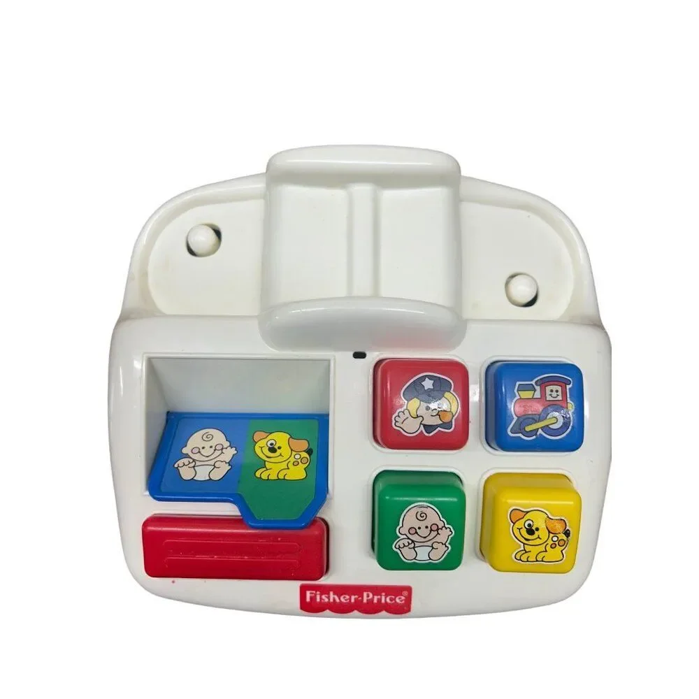 Vintage Fisher-Price Rattle Phone Activity Toy Phone For Toddlers TESTED